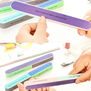 Honbay 6PCS Nail Art Tool Nail File Nail Buffer Cosmetic Manicure, 7 Ways