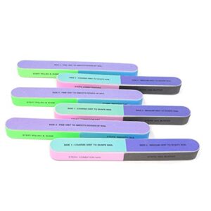 Honbay 6PCS Nail Art Tool Nail File Nail Buffer Cosmetic Manicure, 7 Ways