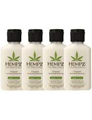 hempz original herbal body moisturizer, 2.25 oz pack of 4, 2.25 oz