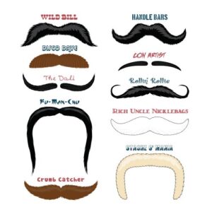 Mr. Moustachio Stach'oos, Temporary Mustache Tattoos