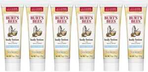 burt’s bees body lotion naturally nourishing milk and honey, 1 ounce (pack of 6)
