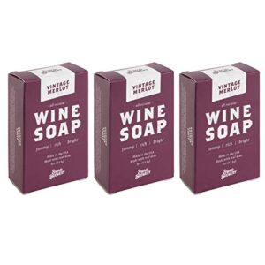 boozy soap – great for wine, whiskey, and beer drinkers -made in usa- (vintage merlot (wine) 3-pack)