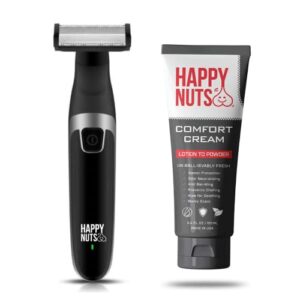 happy nuts bundle – the ballber electric groin trimmer and comfort cream ball deodorant for men