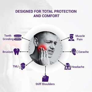 DreamEZ Custom Night Guards for Teeth Grinding, 2 Pack with Mouth Guard Case, USA Made, Mouth Guard for Clenching Teeth at Night, TMJ, Bruxism NightGuard - Moldable-Fit Dental Guard