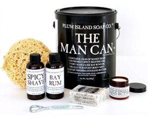 the man can all natural bath and body gift set for men