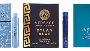 VERSACE for Men Fragrance Sample Trio - Pour Homme, Man Eau Fraiche, & Eros