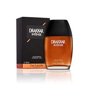 Drakkar Intense By Guy Laroche For Men - Long Lasting Eau De Parfum Cologne For Men - Preferred Men's Fragrances Of Vanilla, Bergamot, Rosemary, Clary Sage, And Patchouli Oil - EDP Spray - 3.4 Oz