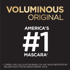 L’Oreal Paris Makeup Voluminous Original Volume Building Mascara, Carbon Black, 0.26 Fl Oz