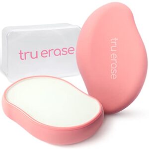 tru erase crystal hair eraser, painless hair removal device for women and men, washable & reusable, fast & easy to use on arms, legs, back, chest, armpits, bikini and more