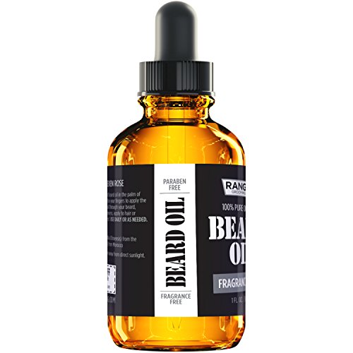 Leven Rose Beard Oil for Men and Beard Softener 100% Pure Natural for Bearded Men, Mustaches, and Moisturized Skin 1 oz by Ranger Grooming Co