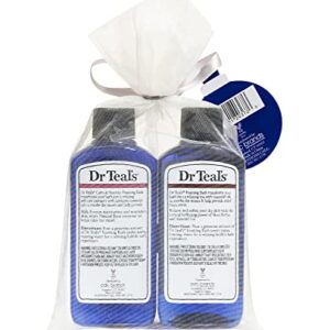 Dr Teal's Foaming Bath Holiday Gift Combo Pack (6 fl oz Total): Soften & Moisturize with Shea Butter & Almond Oil and Calm & Serenity with Rose Essential Oil. Treat Your Skin, Senses, and Stress