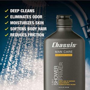 Chassis 5-in-1 Shower Primer, Men’s Anti-Chafing Gel and Deep-Cleansing Bodywash