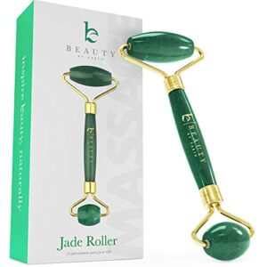 jade roller for face – skin care tools used with beauty products, jade face roller for face, small eye roller for puffy eyes, face massager for women face care, facial roller self care gifts for women