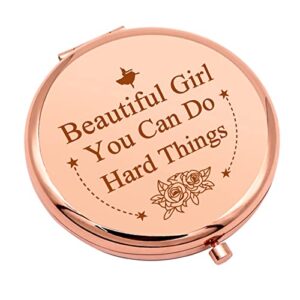 inspirational gifts for girls sister friend daughter encouragement gift for girls compact makeup mirror for granddaughter motivational gifts folding makeup mirror birthday christmas graduation gifts