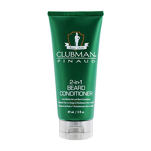 Clubman Pinaud 2-in-1 Beard Conditioner and Face Moisturizer, 3 oz