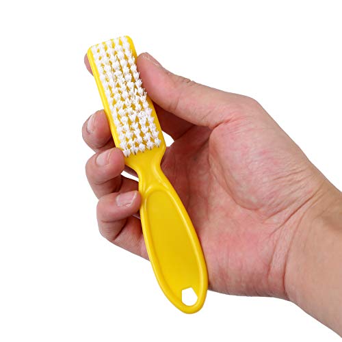 DAYGOS 24pcs Handle Grip Nail Brush - Finger Nail Brushes for Cleaning, Hand Fingernail Scrub Brush Kits for Toes and Nails Cleaner, Long Handle Pedicure Brushes for Men and Women, Multicolor