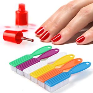 DAYGOS 24pcs Handle Grip Nail Brush - Finger Nail Brushes for Cleaning, Hand Fingernail Scrub Brush Kits for Toes and Nails Cleaner, Long Handle Pedicure Brushes for Men and Women, Multicolor