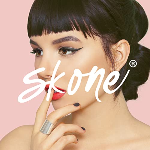 Skone Cosmetics Insanely Intense Tattooed Eyeliner - Smudge Proof & Sweat Proof Liquid Eyeliner Felt Tip Applicator - Pigmented Liquid Eye Liner Makeup - Waterproof Tattoo Eyeliner -Jet Black (0.07oz)