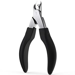 TOMEEM Toenail Clipper Pedicure Tool - Professional Podiatrist Toe Nail Cutter for Thick & Ingrown Nails, Sharp Curved Blade for Men, Women & Seniors