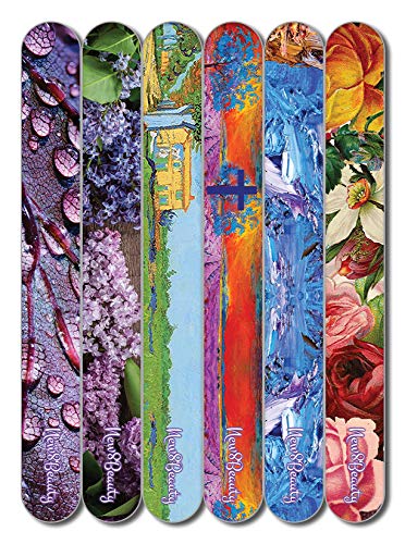 Spanish Christian Emery Board - Faith Hope Love (24-Pack) - 150/150 Grit Colorful Nail File - Nail Spa Party Favors Supplies - Stocking Stuffers Gift for Girls Women Kids Mom Girlfriend Christmas
