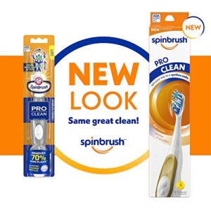 Spinbrush PRO CLEAN Refill, Medium Bristles, Includes 2 Replacement Heads for Battery Powered Toothbrushes