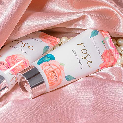 Bath Spa Gift Baskets for Women-Bath Sets for Women Gift Luxurious 5 Piece Rose Scented Spa Gift set with Shower Gel,Body Butter,Hand Cream,Body Lotion,Gifts for Women,Mother's Day Gifts,Gifts for Mom