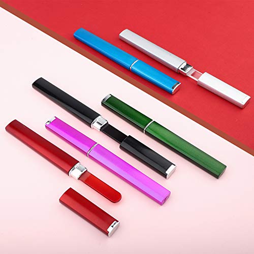 6 Pack Glass Nail Files with Case Crystal Glass Fingernail Files Double Sided Glass Nail File Mixed Color Manicure Set for Gentle Nail Care, 6 Colors