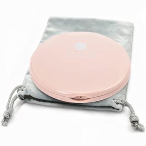 magnifying compact mirror for purses, 1x/10x magnification – double sided travel makeup mirror, 4 inch small pocket or purse mirror. distortion free folding portable compact mirrors (millennial pink)