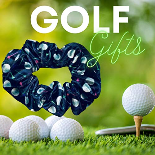 Golf Scrunchie, Golf Hair Accessories- Golfing Elastics for Golfers, Golf Gifts for Women, Teens and Girls