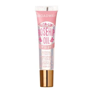 6-PACKS Kiss Broadway Clear Lip Gloss (Rosehip Oil)