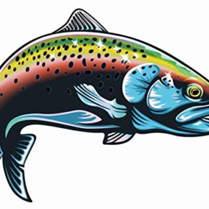 Dopetattoo Realistic Tattoos Temporary Tattoos 6 Sheets Realistic of the Rainbow Trout Jumping Out Water Sketch Tattoo Stickers for Adult Kids Women Men Arms Legs Chest Waist Neck Rainbow Tattoo