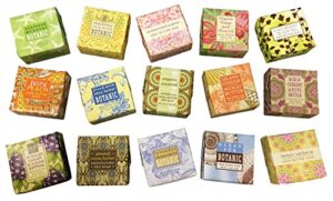 greenwich bay trading company soap sampler 15 pack of 1.9oz bars – bundle 15 items