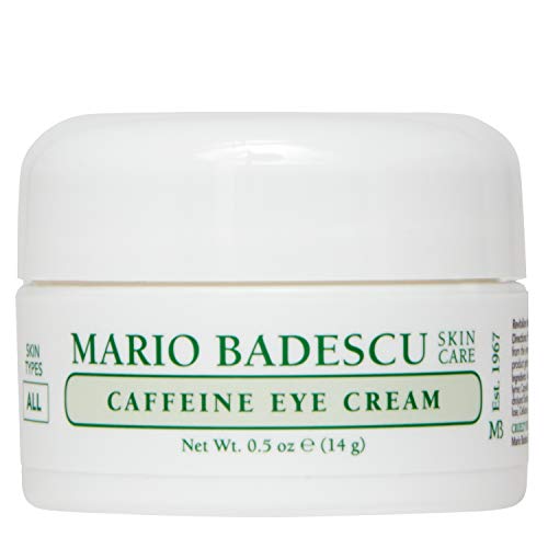 Mario Badescu Caffeine Eye Cream for All Skin Types | Visibly Decreases Dark Circles and Under Eye Bags, Formulated with Caffeine & Squalane, 0.5 Oz (Pack of 1)