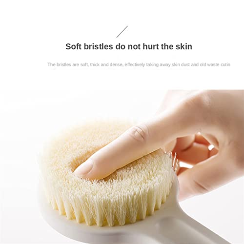 INGVY Dry Brushing Body Brush Long Handle Body Brush Back Back Bath Shower Sponge Scrubber Exfoliating Scrub Skin Massage Exfoliation Bathroom Set Accessories