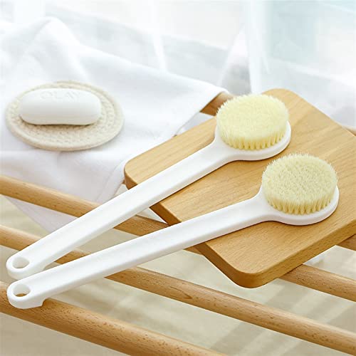 INGVY Dry Brushing Body Brush Long Handle Body Brush Back Back Bath Shower Sponge Scrubber Exfoliating Scrub Skin Massage Exfoliation Bathroom Set Accessories