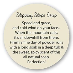 Seattle Sundries | Clove & Orange Soap Bar for Men & Women - 1 (4oz) Handmade Shower Bar Soap in a Reusable Travel Tin - Mountain Skiing Gift Idea.