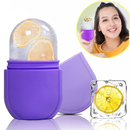 Ice Roller For Face Silicone Ice Face Roller Skin Care Facial Ice Roller Icing Tool Ice Holder For Face Icing Ice Mold For Face Icing Face Ice Pod Skincare