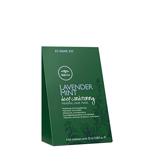 Tea Tree Lavender Mint Deep Conditioning Mineral Hair Mask, Hydrates + Strengthens, For Coarse + Dry Hair, (Set of 6)