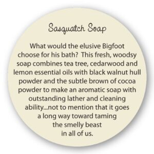 Seattle Sundries Sasquatch Soap Pack from 100% Natural Tea Tree Oil Bar Soap Bundle, Hand Made in USA - 3 (4oz) Bars in Big Foot Gift Tins.