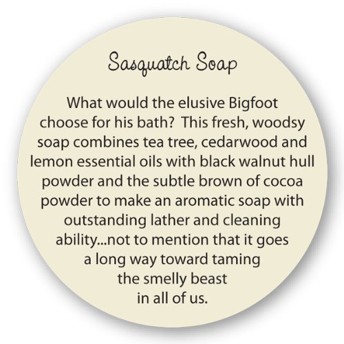 Seattle Sundries Sasquatch Soap Pack from 100% Natural Tea Tree Oil Bar Soap Bundle, Hand Made in USA - 3 (4oz) Bars in Big Foot Gift Tins.