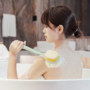 INGVY Dry Brushing Body Brush Bathroom Brush Long Handle Back Body Brush Bath Shower Scrubber Exfoliating Scrub Skin Massages Bathroom Products (Color : 2)