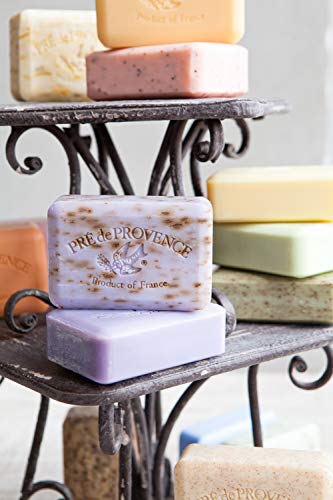 Pre de Provence Artisanal French Moisturizing Soap Bar, Shea Butter Enriched, Quad Milled for Long Lasting Rich Smooth Lather, 5.3 Ounce, Rose Petal