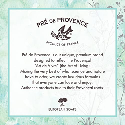 Pre de Provence Artisanal French Moisturizing Soap Bar, Shea Butter Enriched, Quad Milled for Long Lasting Rich Smooth Lather, 5.3 Ounce, Rose Petal