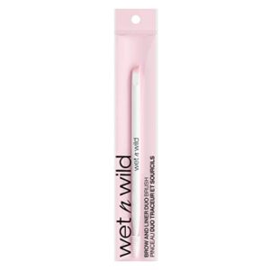 wet n wild Essential Makeup Brush| Brow & Liner Brush| Flat Angled Liner Brush| Ultra-Thin Precision| Soft Fibers