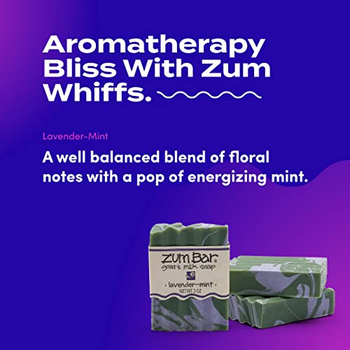 Indigo Wild Zum Bar Goat's Milk Soap - Lavender-Mint - 3 oz (3 Pack)