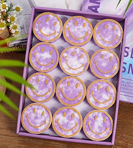 EUSEMIA Shower Steamers Aromatherapy Gifts for Women 12 Pcs Lavender Essential Oils Scented Shower Bath Steamer Body Restore Shower Steamers Tablets for Stress Relief (1PACK)