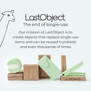 LastSwab® Reusable Cotton Swabs for Ear Cleaning by LastObject® - Eco Friendly Q tips for Ears in Black - 1 Reusable Qtips is equivalent of 1000 common Cotton Swab - Zero Waste Products