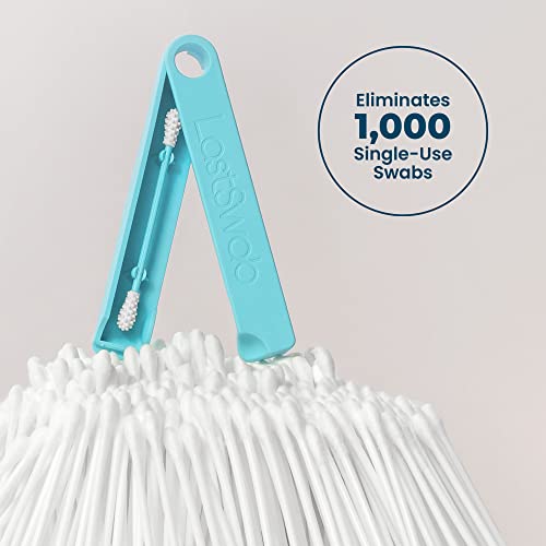 LastSwab® Reusable Cotton Swabs for Ear Cleaning by LastObject® - Eco Friendly Q tips for Ears in Black - 1 Reusable Qtips is equivalent of 1000 common Cotton Swab - Zero Waste Products