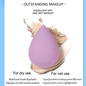 7 Pcs Multi-color Makeup Sponge Set, Foundation Blending Beauty Blender, Flawless for Liquid Creams and Powders