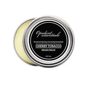 opulent essentials beard balm, beard growth softener moisturizer conditioner, cherry tobacco scent